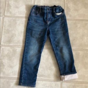 Girls size 5 Girlfriend Gap jeans with lining